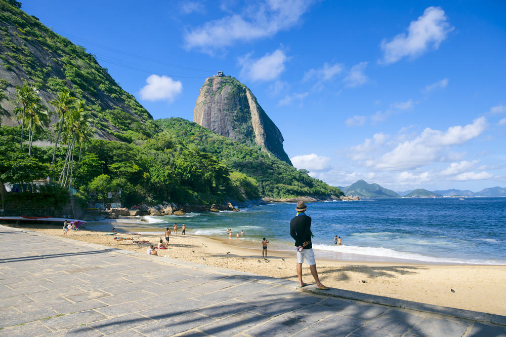Praia Vermelha - nyugodt séta a strandon