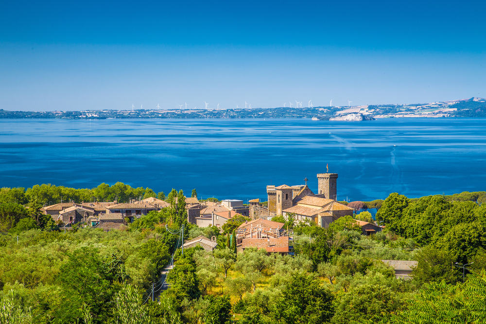 Kilátás a Bolsena tóra